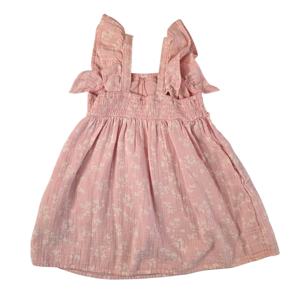 Girls 4T 4pc Spring Summer Dress Bundle Floral Gingham Cottagecore Embroidered - Picture 10 of 15